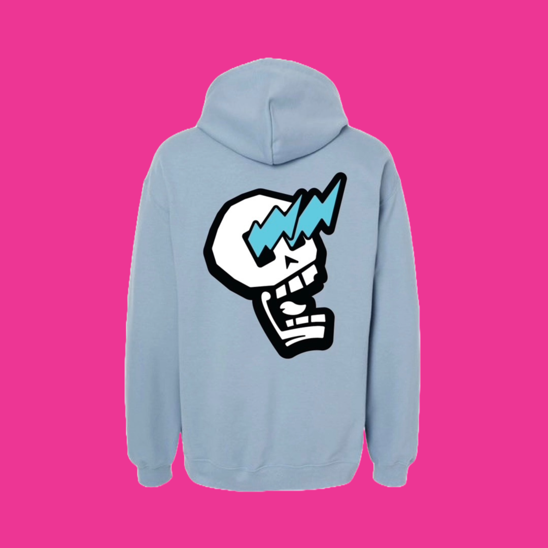 Legendary Slate Blue Skull Logo