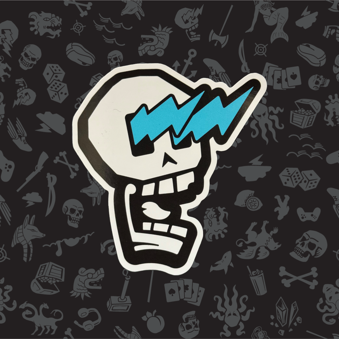 Legendary Supplements Skull Sticker