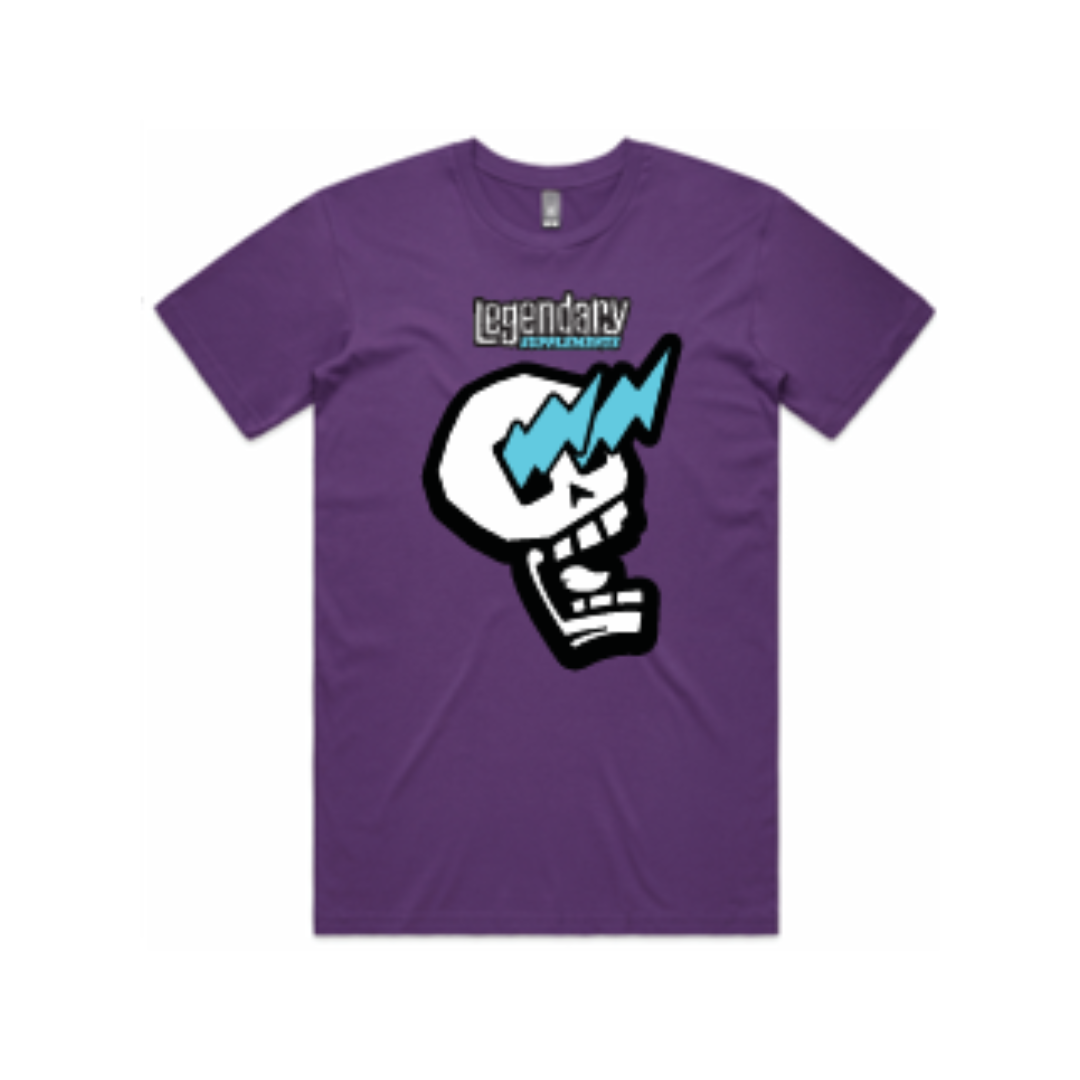 Purple Legendary Supplements Skull Logo Shirt