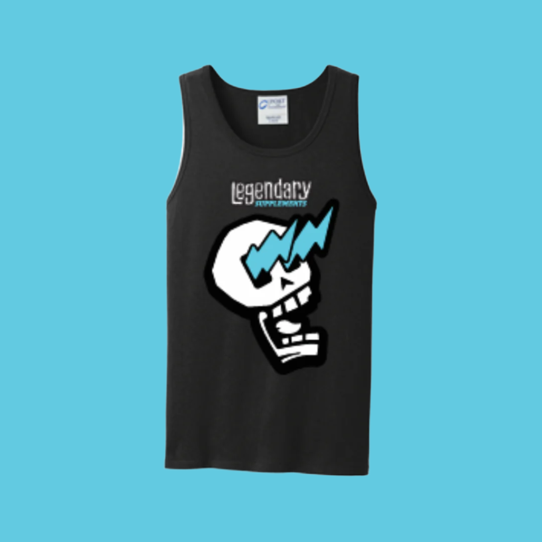 Black Legendary Supplements Skull Logo Men's Tank Top
