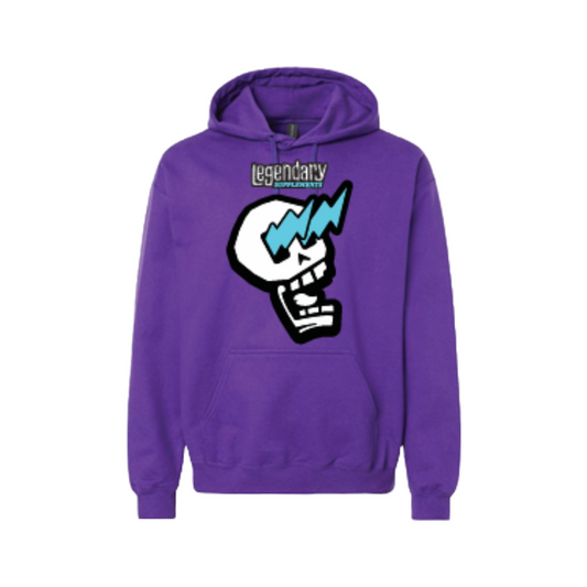 Purple Legendary Supplements Skull Logo Hoodie