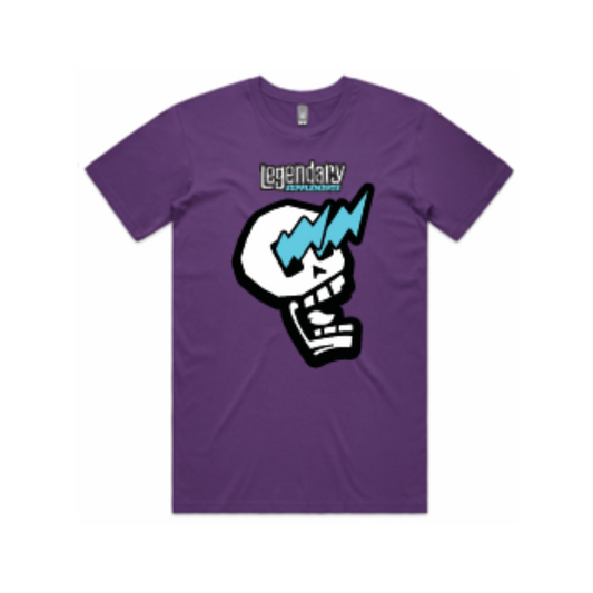 Purple Legendary Supplements Skull Logo Shirt